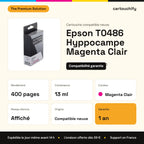 Epson T0486 Hyppocampe Cartouche Photo Magenta compatible équivalent à C13T04864010 : caractéristiques