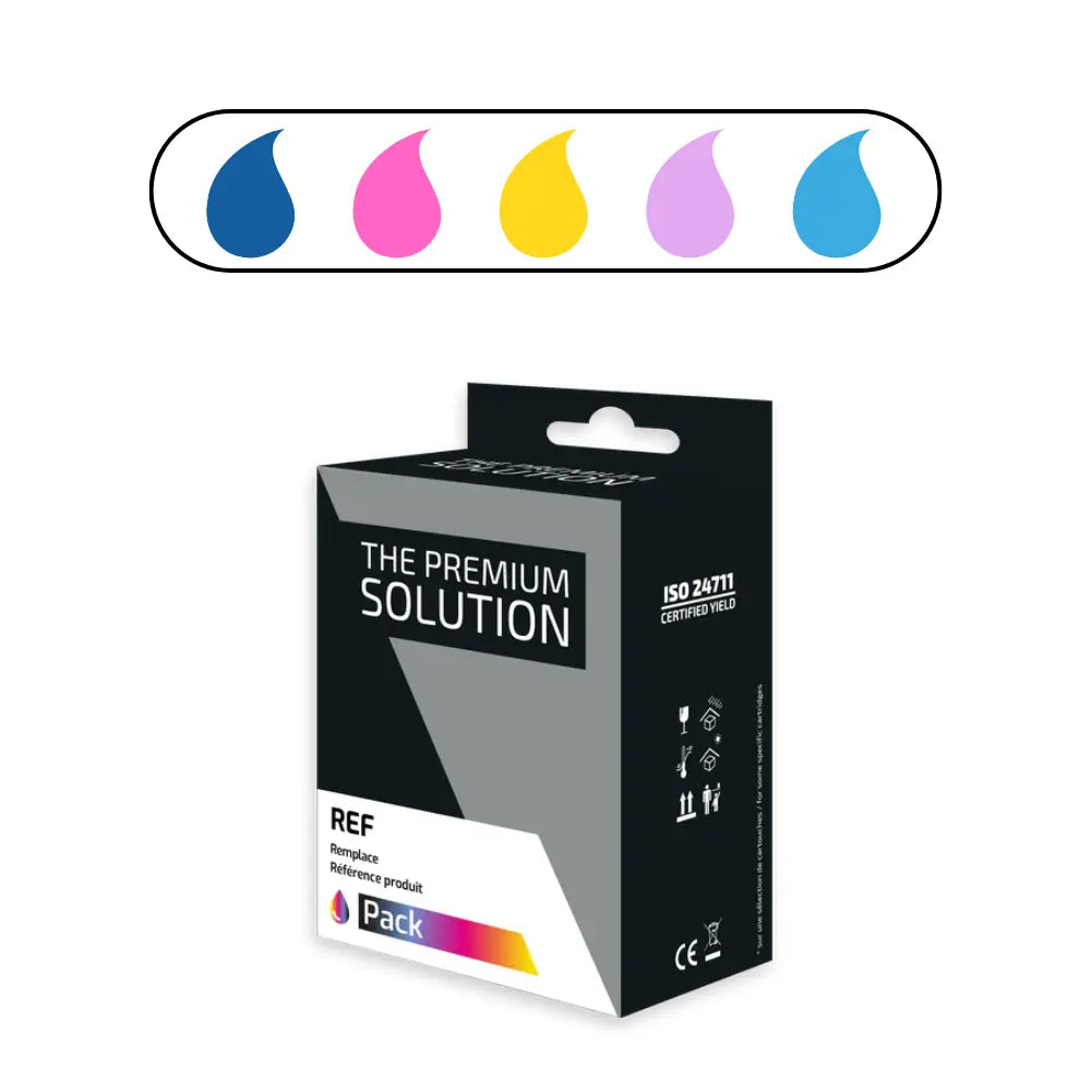 Cartouche Epson T001 - PAON Cyan - Magenta - Jaune - Light - compatible - Jet d’encre The Premium Solution