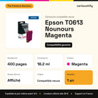 Epson T0613 Nounours Cartouche Magenta compatible équivalent à C13T06134010 : caractéristiques