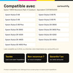 Imprimantes compatibles avec Epson T0615 Nounours Cartouche Pack 4 Couleurs compatible équivalent à C13T06154010