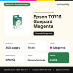 Epson T0713 Guepard Cartouche Magenta remanufacturé équivalent à C13T07134011 · Switch RE : caractéristiques