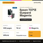 Epson T0713 Guepard Cartouche Magenta compatible équivalent à C13T07134011 : caractéristiques