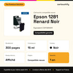 Epson 1281 Renard Cartouche Noir compatible équivalent à C13T12814011 : caractéristiques