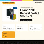 Epson 1285 Renard Cartouche Pack 4 Couleurs compatible équivalent à C13T12854011 : caractéristiques