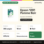Epson 1291 Pomme Cartouche Noir remanufacturé équivalent à C13T12914012 · Switch RE : caractéristiques
