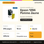 Epson 1294 Pomme Cartouche Jaune compatible équivalent à C13T12944012 : caractéristiques