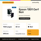 Epson 1301 Cerf Cartouche Noir compatible équivalent à C13T13014012 : caractéristiques