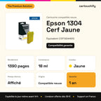 Epson 1304 Cerf Cartouche Jaune compatible équivalent à C13T13044012 : caractéristiques