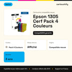 Epson 1305 Cerf Cartouche Pack 4 Couleurs compatible équivalent à C13T13054012 · Switch : caractéristiques