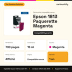 Epson 1813 Paquerette Magenta The Premium Solution : rendement 730 pages, 15 ml, garantie 1 an