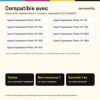 Imprimantes compatibles avec Epson 24XL Elephant Cartouche Pack 6 Couleurs compatible équivalent à C13T24384012