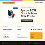 Epson 26XL Ours Polaire Cartouche Noir compatible équivalent à C13T26314012 : caractéristiques