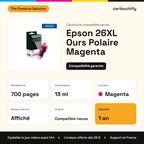 Epson 26XL Ours Polaire Cartouche Magenta compatible équivalent à C13T26334012 : caractéristiques