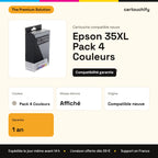 Epson 35XL Cartouche Pack 4 Couleurs compatible équivalent à C13T35964010 : caractéristiques