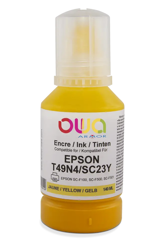 EPSON T49N - bouteille d’encre compatible - Jaune - Jet remanufacturé OWA