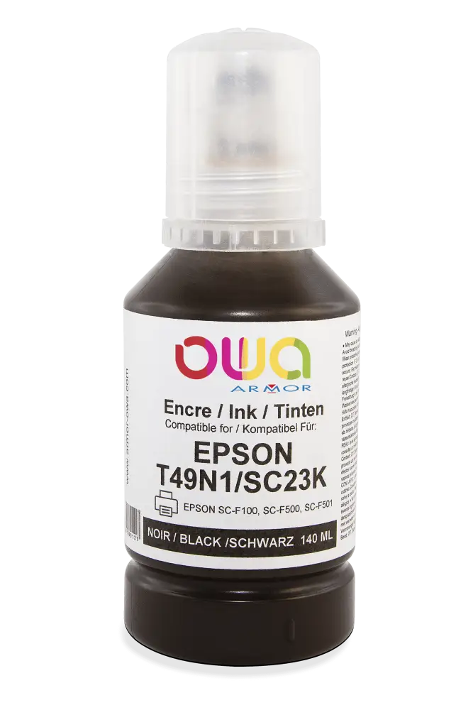 EPSON T49N - bouteille d’encre compatible - Noir - Jet remanufacturé OWA