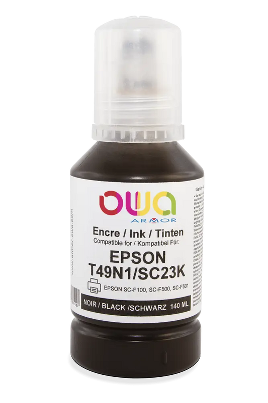 EPSON T49N - bouteille d’encre compatible - Noir - Jet remanufacturé OWA