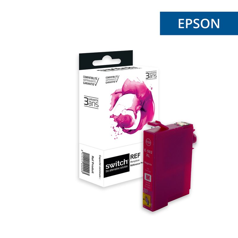 Epson T502XL - JUMELLES, Cartouche Magenta compatible · Switch