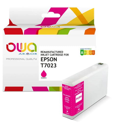 EPSON T702 - Cartouche compatible - Magenta - Jet d’encre remanufacturé OWA