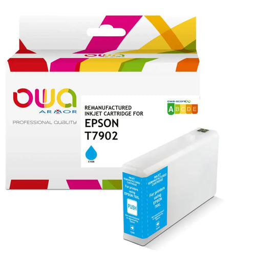 EPSON T79XL - Cartouche compatible - haute capacité - Cyan - Jet d’encre remanufacturé OWA
