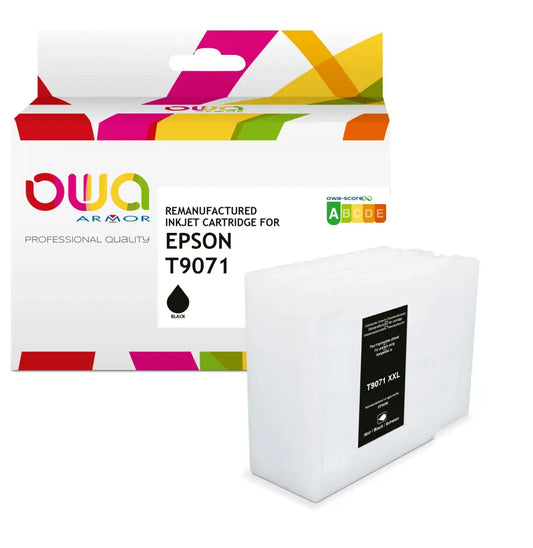 EPSON T9071 - Cartouche compatible - haute capacité - Noir - Jet d’encre remanufacturé OWA