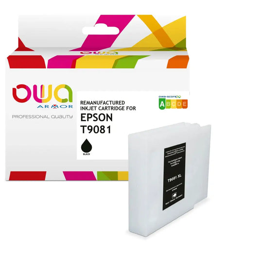 EPSON T9081 - Cartouche compatible - haute capacité - Noir - Jet d’encre remanufacturé OWA