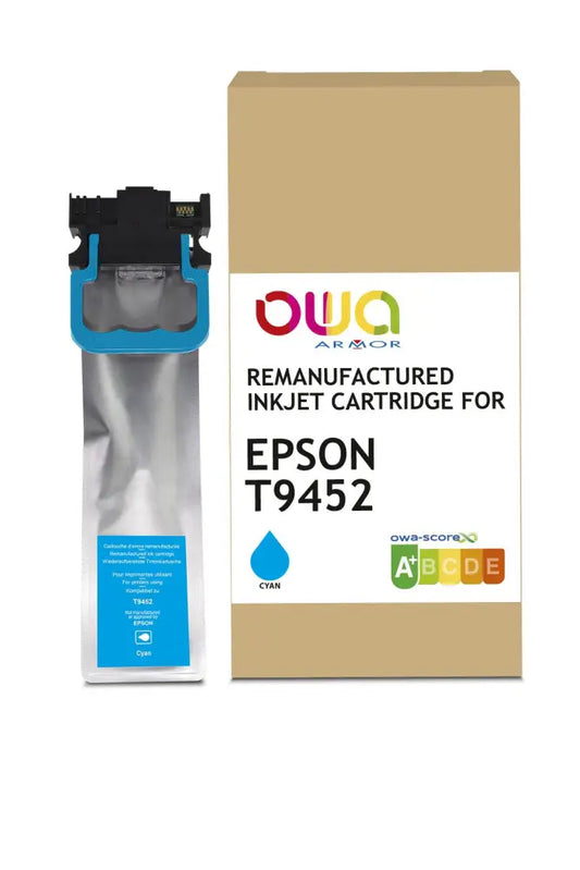 EPSON T9452 - Cartouche compatible - Cyan - Jet d’encre remanufacturé OWA