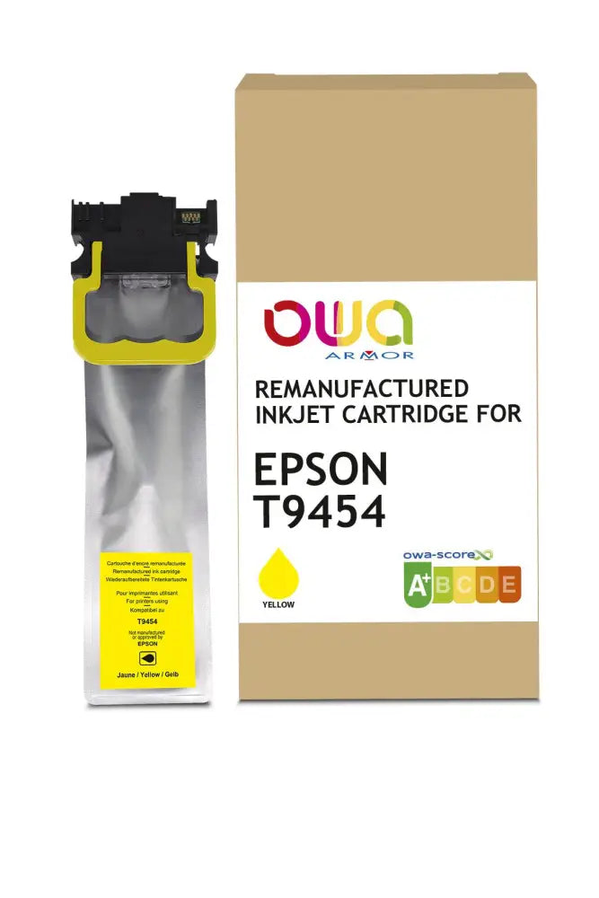 EPSON T9454 - Cartouche compatible - Jaune - Jet d’encre remanufacturé OWA