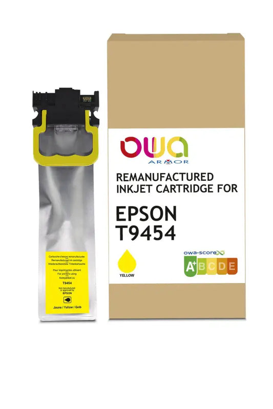 EPSON T9454 - Cartouche compatible - Jaune - Jet d’encre remanufacturé OWA