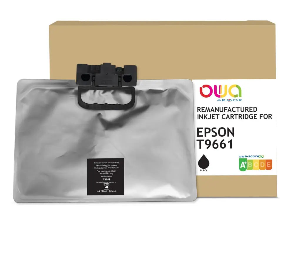 EPSON T9661 - Cartouche compatible - haute capacité - Noir - Jet d’encre remanufacturé OWA