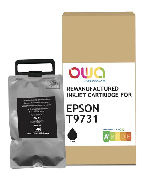 EPSON T9731 - Cartouche compatible - Noir - Jet d’encre remanufacturé OWA