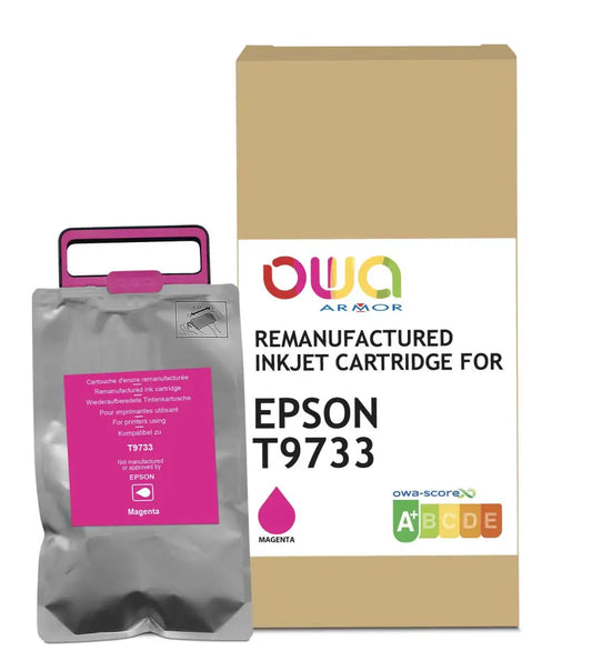 EPSON T9733 - Cartouche compatible - Magenta - Jet d’encre remanufacturé OWA