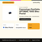 Francotyp-Postfalia OPTIMAIL 1000 Encreur Noir compatible équivalent à 510019530300 : caractéristiques