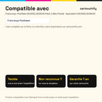 Imprimantes compatibles avec Francotyp-Postfalia 58.0052.3036.00 Encreur Pack 2 Bleu Postal compatible