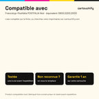Imprimantes compatibles avec Francotyp-Postfalia POSTFALIA Encreur Noir compatible équivalent à Mymail 5800.3200.2000