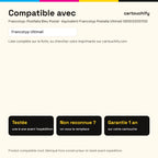 Imprimantes compatibles avec Francotyp-Postfalia Encreur Noir compatible