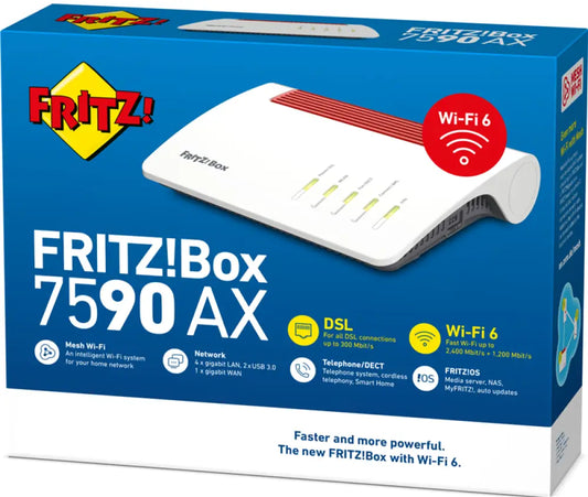 Fritz! GmbH Box 7590 AX - Routeur Wi-Fi (20002999) - Routeurs WI-Fi