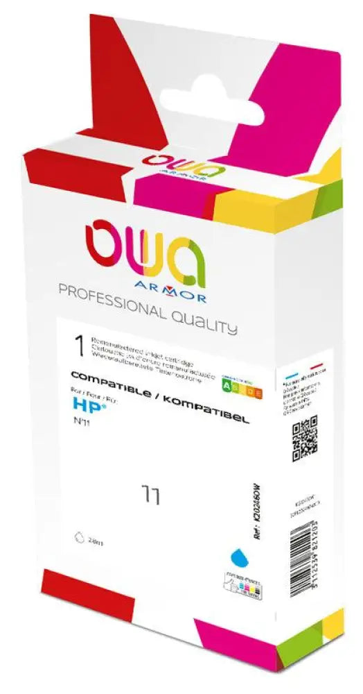 HP 11 C - Cartouche compatible - Cyan - Jet d’encre remanufacturé OWA
