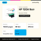HP 120A Tambour Noir compatible équivalent à W1120A · Switch : caractéristiques