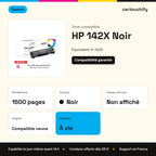 HP 142X Toner Noir compatible puce OEM équivalent à W1420X · Switch : caractéristiques