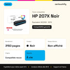 HP 207X Toner Noir compatible puce OEM équivalent à W2210X · Switch : caractéristiques