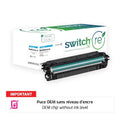 HP 212A Toner Cyan remanufacturé puce OEM équivalent à W2121A · Switch RE