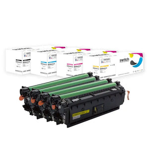 HP 212A Toner Pack 4 Couleurs compatible équivalent à W2120A W2121A W2122A · Switch