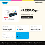 HP 216A Toner Cyan compatible puce OEM équivalent à W2411A · Switch : caractéristiques