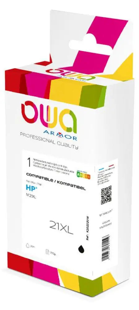 HP 21XL - Cartouche compatible - haute capacité - Noir - Jet d’encre remanufacturé OWA