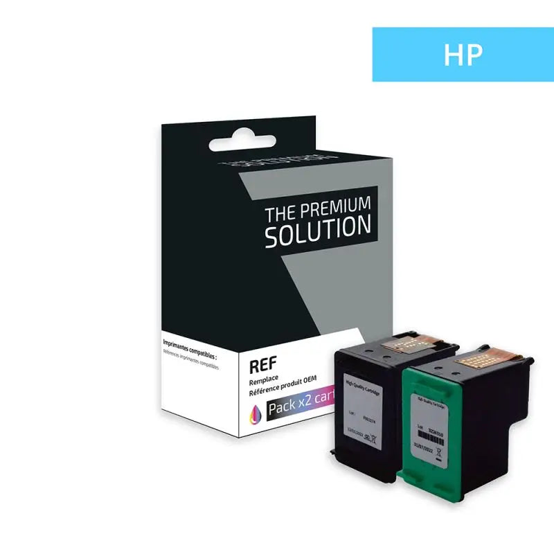 HP 338 / HP 343, Cartouche Pack 4 Couleurs remanufacturé The Premium Solution