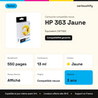 HP 363 Cartouche Jaune compatible équivalent à C8773EE · Switch : caractéristiques