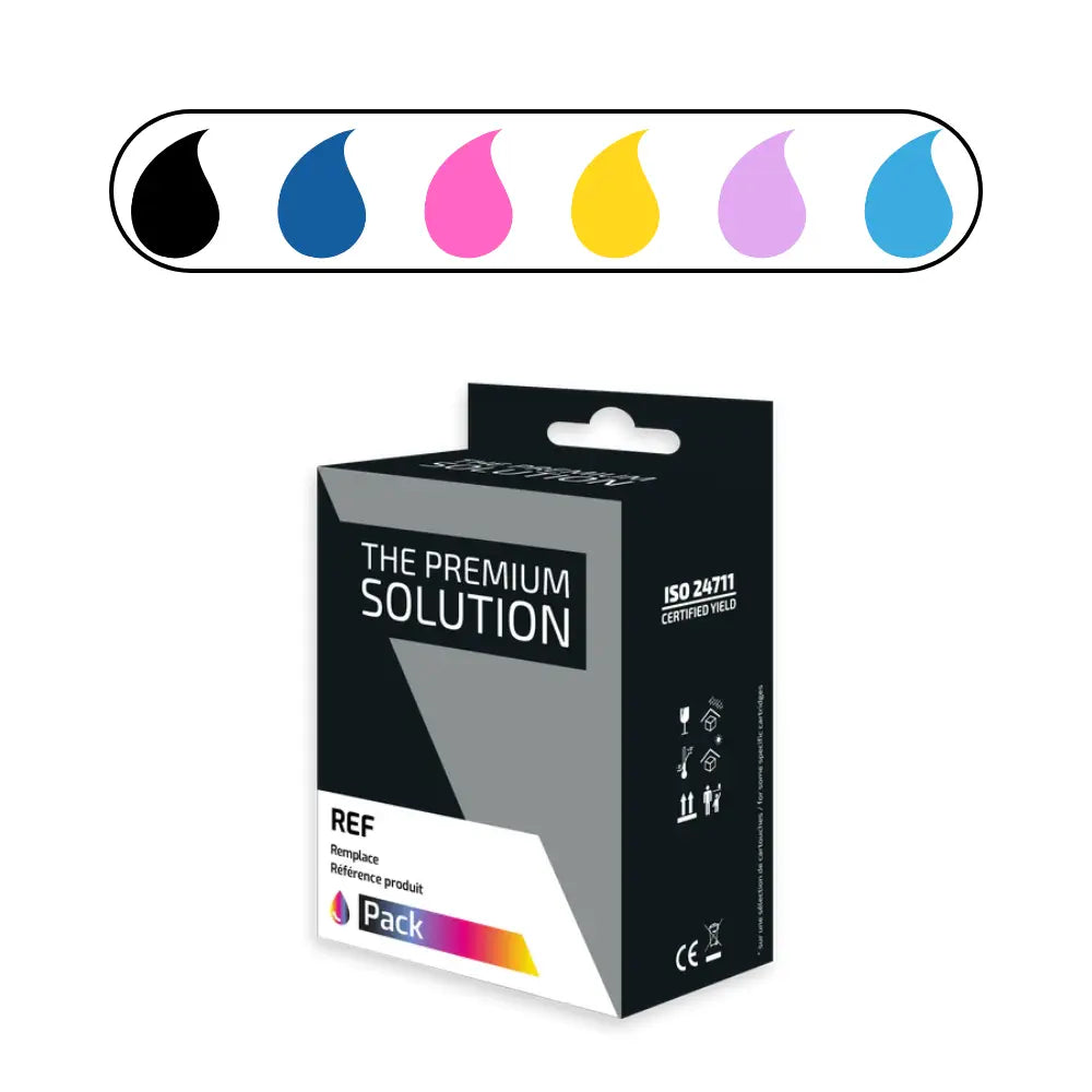 Cartouche Epson 24XL T2438 - ELEPHANT Pack 6 couleurs compatible - Jet d’encre The Premium Solution