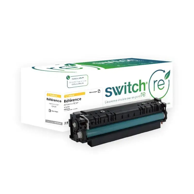 HP 410X Toner Jaune remanufacturé équivalent à CF412X · Switch RE
