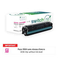 HP 415X Toner Magenta remanufacturé puce OEM équivalent à W2033X · Switch RE